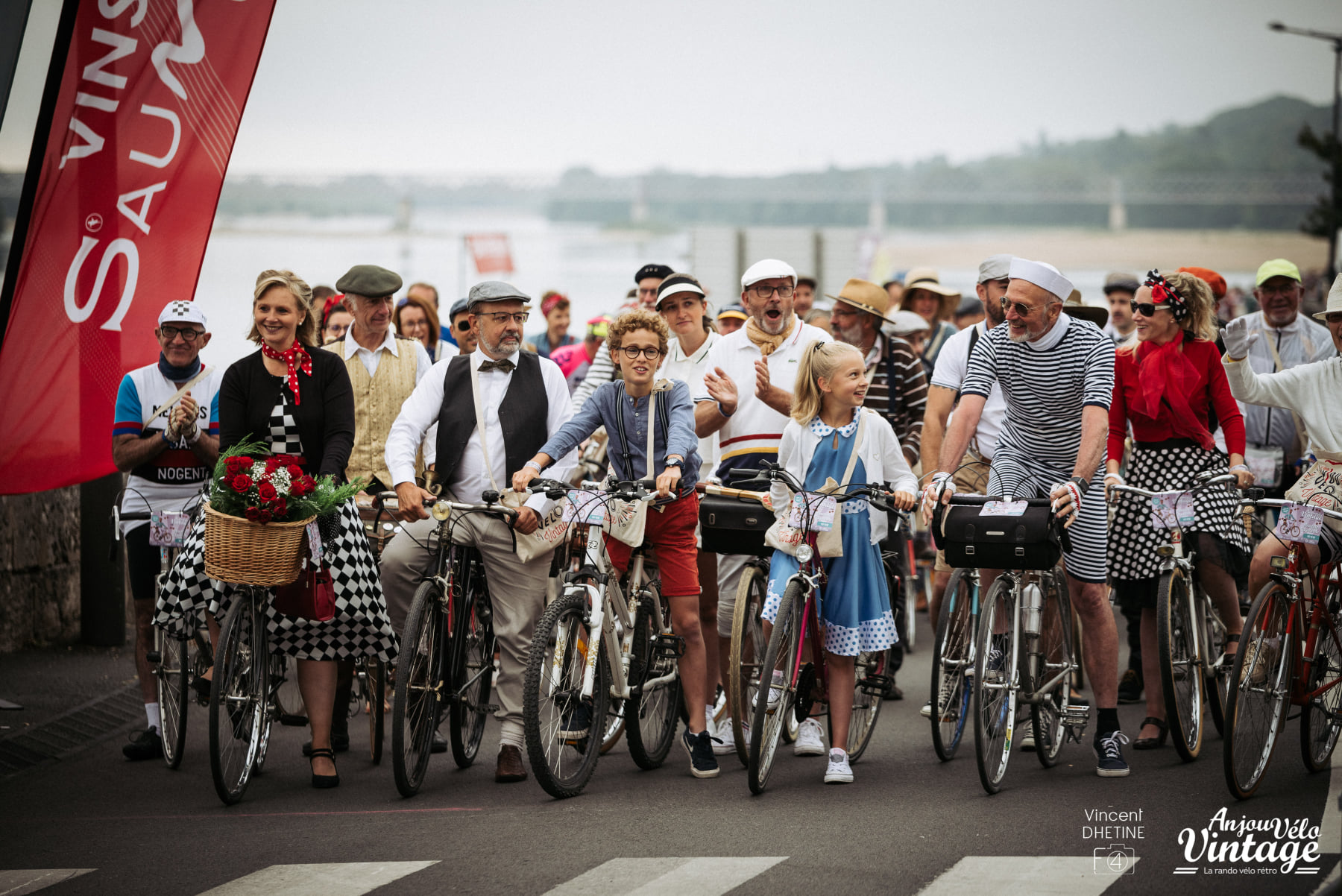 Participants à l'Anjou Vélo Vintage