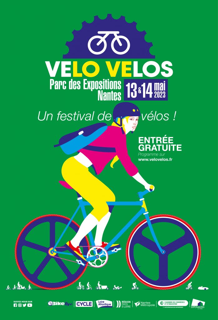 Affiche du premier festival Vélo Vélos de Nantes